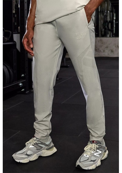 Jogger Pantolon Active Training Dept Dar Kesim Dokuma Delikli, Erkek Jogger Pantolon Gri