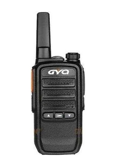 Gyq Q75 PMR 15 KM Mesafeli Siyah Tekli Paket El Telsizi