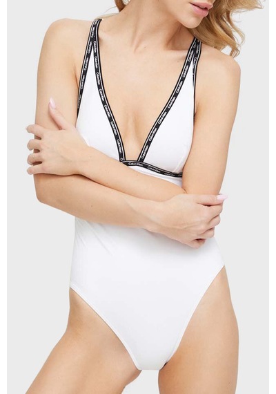 Calvin Klein Bayan Mayo Kw0kw02075 Ycd Beyaz