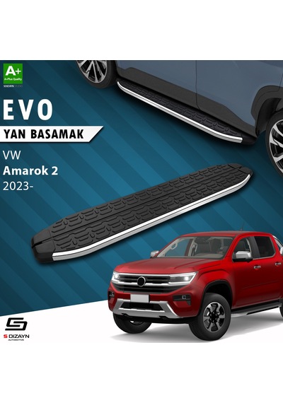 S-dizayn Vw Amarok 2 Evo Krom Yan Basamak 203 Cm 2023 Üzeri A+ Kalite