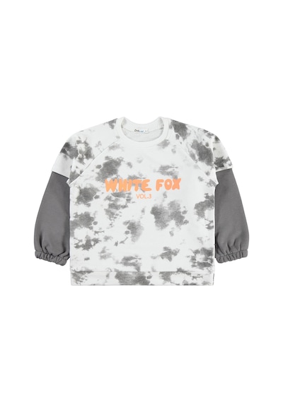 Civil Boys Whıte Fox Baskılı 6-9 Yaş Sweatshirt - Gri
