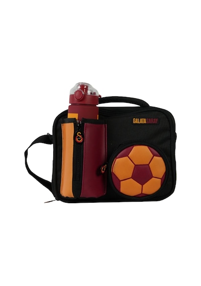 Galatasaray Matara Cepli Erkek Çocuk Fotbol Topu Şekilli Sarı - Kırmızı Okul Beslenme Çantası - 26914