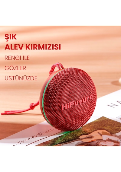 HiFuture Altus Uyumlu Bluetooth 5.3 10W IPX4 Su Geçirmez Çift Modlu TWS Taşınabilir Bluetooth Hoparlör