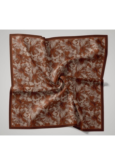 Silk Home Velora Eşarp 161001-07 Kiremit, Turuncu, Krem, Vizon
