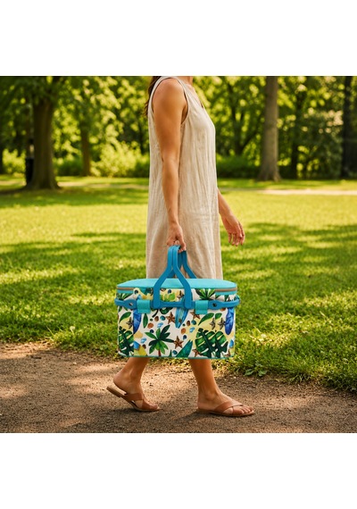 25 Lt Piknik Sepeti 1308 Picnic Bag -362 Karışık/Çok Renkli