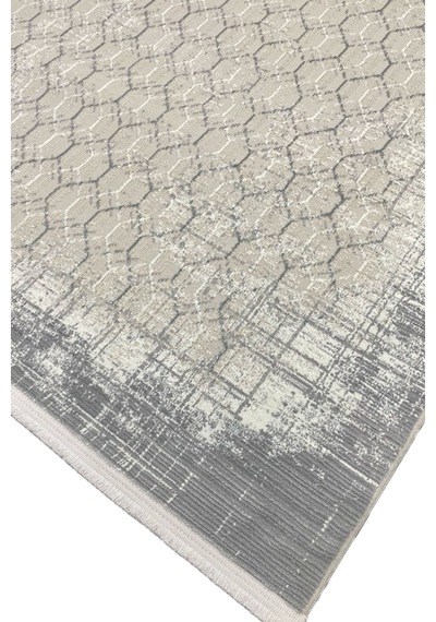 4 Metrekare - 6 Metrekare Bambu Tarz Modern Salon Oturma Odası Mutfak Halısı Antialerjik Gri 10020gri