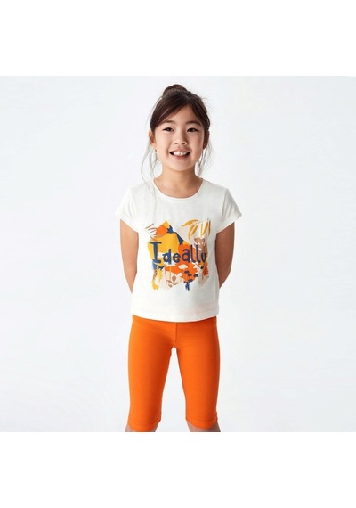Xo Kids P-003491 Nk 32358 Kız İdeally Badi 8-14 Yaş Ekru - Oranj