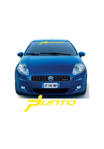 Fiat Punto Ön Cam Araba Sticker Yapıştırma 30Cm En