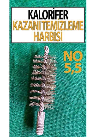Kalorifer Kazanı Temizleme Fırçası Tel Fırça No: 55 Mm Sap Hariçtir