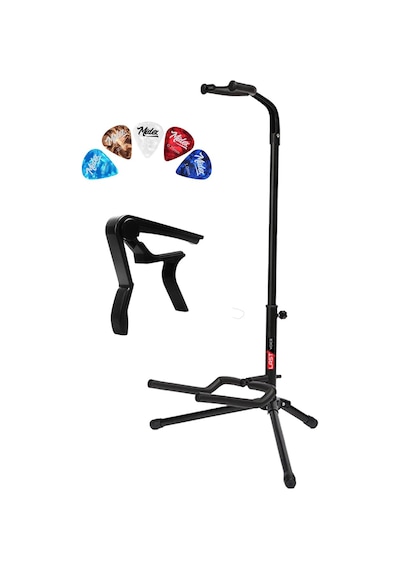 Lastvoice Gtr-01c Gitar Standı Sehpası + Capo + Pena Paketi Aahşap