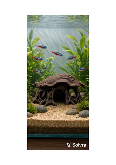 Driftwood Hut Hide Doğal Ahşap Mağara Dekorasyonu