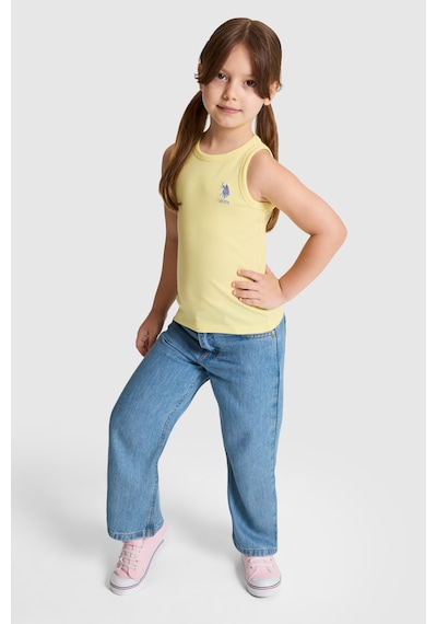 U.S. Polo Assn. U.s. Polo Assn. Kız Çocuk Açık Sarı Tişört Basic 50325671-vr004 Acık Sarı