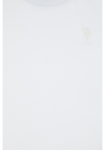 U.S. Polo Assn. Erkek Çocuk Beyaz Basic Bisiklet Yaka Tişört 50306502-VR013