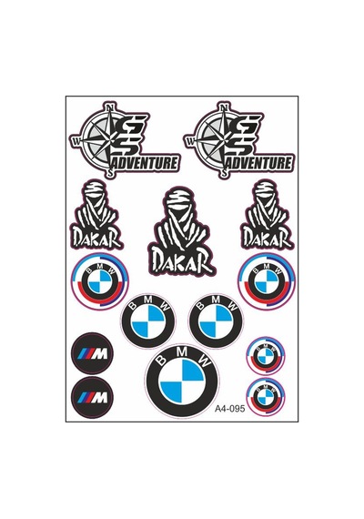 A4 Sticker 095 Tek Paket Çoklu Sticker Çok Renkli