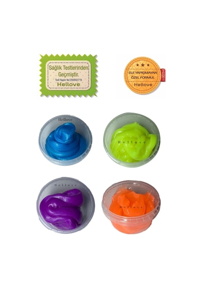 Fosforlu Slime 3 Farklı Renk 3 lü Pofuduk Slaym Oyun Hamuru