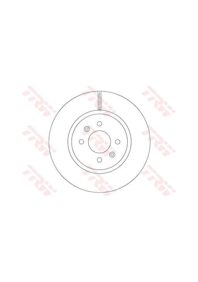 TRW DF6842 Fren Diski On- Havalı - 280-4 - Hyundai I20 2014 - Kia Rio 1.1-1.4 CRDI 2011-