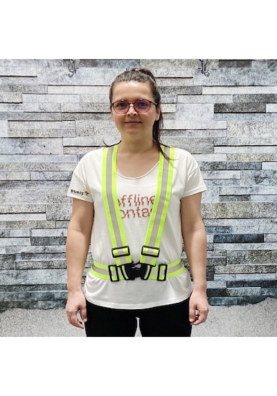 Reflektörlü Bisikletçi & Motorcu Neon Ikaz Yeleği Neon Düz