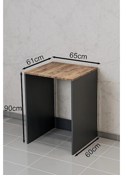 %100 Mdf Çamaşır Makinesi Dolabı Demonte Antrasit Bn 1 Cm Ant.amlf Antrasit
