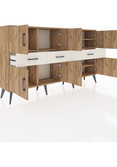 Arges Konsol 5 Raflı 3 Çekmeceli 8 Kapaklı 176x30x99 Çam-çam/aytaşı Atlas Çam/aytası - Atlas Çam Arges Konsol 5 Raflı 3 Çekmeceli 8 Kapaklı 176x30x99 Çam-çam/aytaşı Atlas Çam/aytası - Atlas Çam