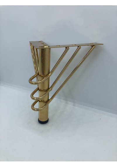 Metal, 12 Cm Gold Kaplama , Koltuk,baza Mobilya Ayağı 4 Adet