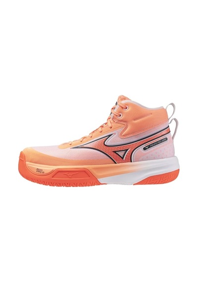 Mizuno Neo Jump Mıd Erkek Voleybol Ayakkabısı Beyaz / Turuncu Çok Renkli