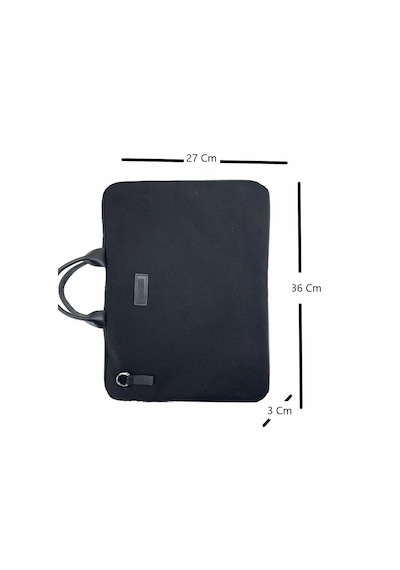 Kanvas Laptop Çantası 13 İnç Siyah Çok Renkli