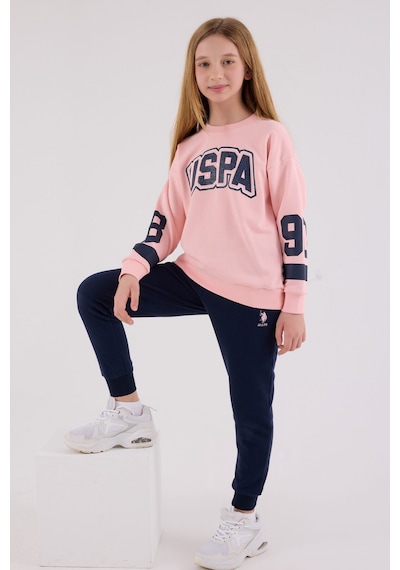 U.S. Polo Assn. U.s. Polo Assn Kız Çocuk Pembe Eşofman Takımı Us2321-c-v2 Pembe