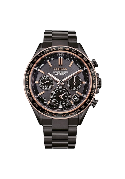 Citizen Eco-drive Attesa Satellite Wave Cc4074-61w Erkek Kol Saati Füme