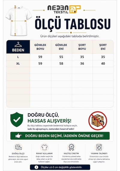 Neden Tekstil Beyaz Bohem Nakışlı Uzun Kollu Gömlek Mini Şort Takım