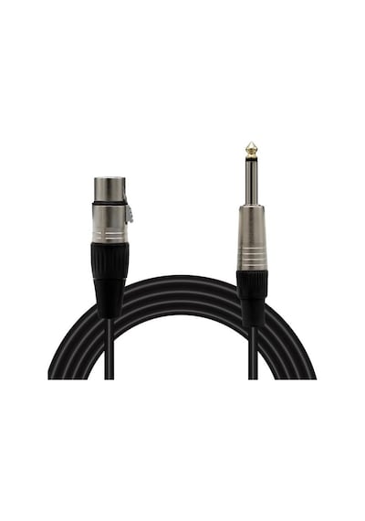 Magicvoice Ld379b 15 Metre Canon Xlr Dişi - 6.35mm Mono Erkek Metal Jak Mikrofon Ses Kablosu