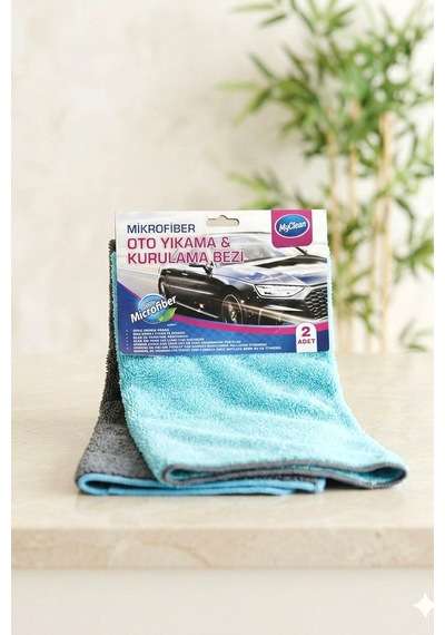 Myclean Mikrofiber 2 Li Oto Yıkama Ve Kurulama Bezi 40x60