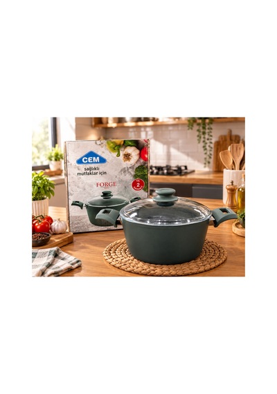 Forge Yeşil 24 Cm İderin Tencere Haki - 936543672 Haki