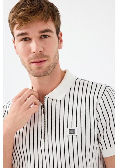 Loft Lf2039227 Erkek Kısa Kollu Polo T-shirt Beyaz