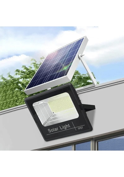 100w Solar Led Projektör Bahçe Aydınlatması Güneş Enerjili, Kumandalı
