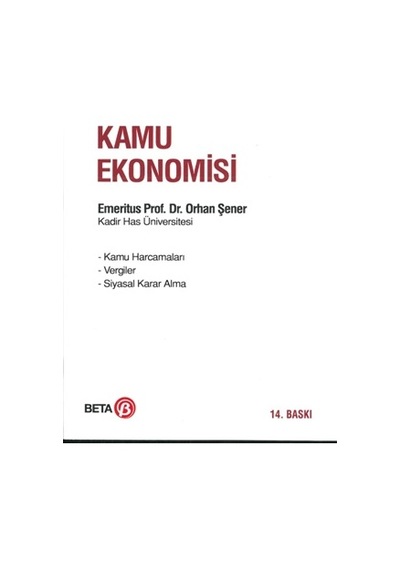Kamu Ekonomisi Orhan Şener Beta