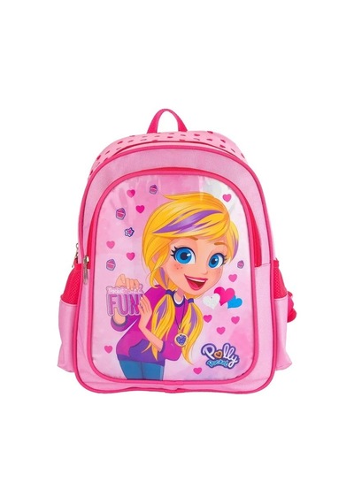 Pocket Kız Çocuk Sırt Çantası Pembe Çok Renkli