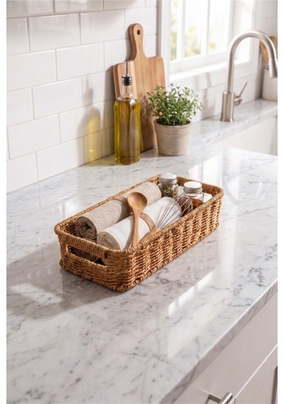 Hasır Rattan Organizer Sepet Kulplu Dekoratif Düzenleyici Sepet 31 X 13 X 8 Cm Çok Amaçlı Mutfak Banyo Raf Dolap Organizeri Doğal Hasır Sepet Kahverengi Kahverengi Hasır Rattan Organizer Sepet Kulplu Dekoratif Düzenleyici Sepet 31 X 13 X 8 Cm Çok Amaçlı Mutfak Banyo Raf Dolap Organizeri Doğal Hasır Sepet Kahverengi Kahverengi
