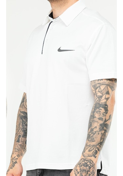 Nike Ef-4540 Erkek Polyester Mesh Polo Yaka T-shirt Beyaz