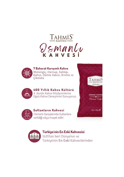 Tahmis Menengiç Osmanlı Türk Kahvesi 3 x 100 G
