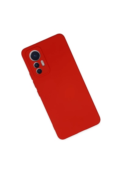 Xiaomi Mi 12 Lite Kılıf Nano İçi Kadife Silikon - Kırmızı Kirmizi