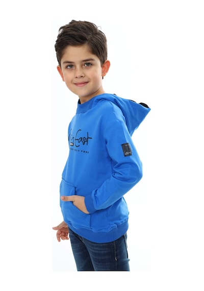 Toontoy Kids Toontoy Erkek Çocuk Relax Fit Kapüşonlu Cepli Hafif Düşük Omuz Baskılı Sweatshirt - 2 İplik Saks Toontoy Kids Toontoy Erkek Çocuk Relax Fit Kapüşonlu Cepli Hafif Düşük Omuz Baskılı Sweatshirt - 2 İplik Saks