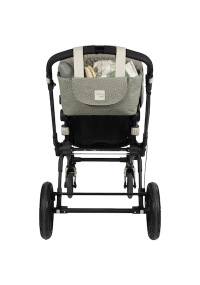 Walking Mum Poppy Bebek Arabası Puantiyeli Organizer Çanta Moss Yeşil