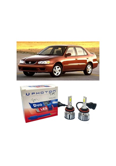 Toyota Corolla Led Xenon Kısa Far Ampulü Hb4 Duo Yeni Seri Beyaz 2000-2002