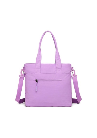Smart Bags Mikro Poly Kumaş Büyük Boy Kadın Omuz Çantası 3345 Lila