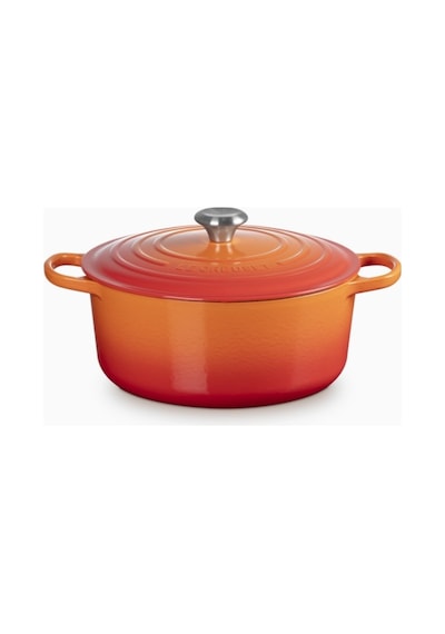 Le Creuset Yuvarlak Ikonik Lüks Döküm Tencere 28 Cm Turuncu