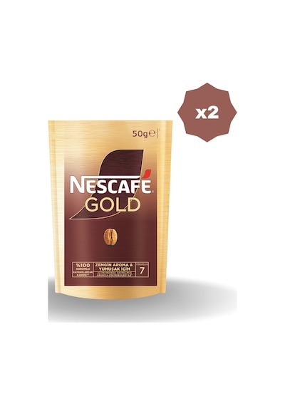Nescafe Gold Poşet 50 Gr - 2 Adet Granül