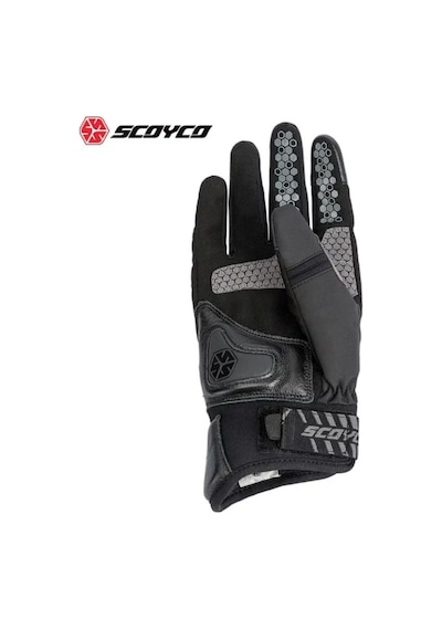 Ebakbak Motosiklet Eldiven Deri Ve Cordura Reflektörlü Su Geçirmez Özel Iç Mebran Dirençli Motor Eldiveni