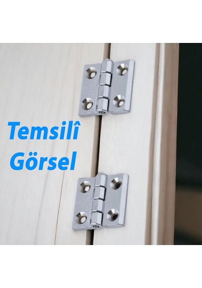 Metal 30x30 Mm 4 Adet Yaprak Menteşe Gümüş Krom Kapi Pencere Dolap Mobilya Kapak Menteşe Bağlantı Diğer
