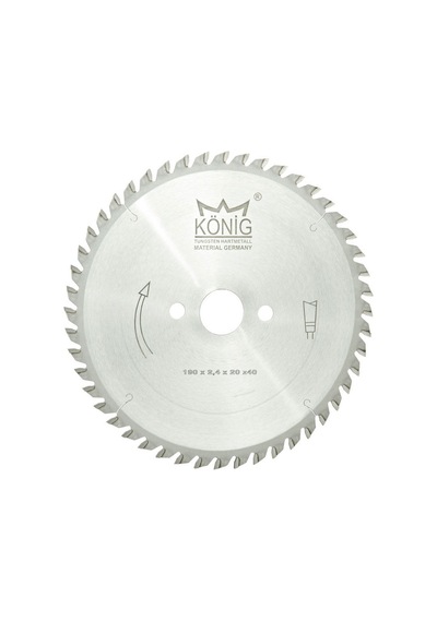 König Prt-190 2,40x20z40 Elmas Uçlu Portatif Makinalar İçin Daire Testereler