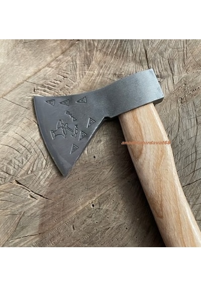 Bk Çelik Makas Dövme Çelik Balta Kamp Baltası El Yapımı Balta 700gr